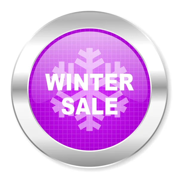 Ikona sprzedaży zimą — Zdjęcie stockowe