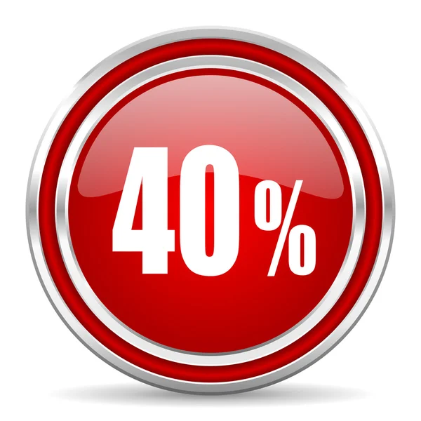 40 percent icon — Stock Photo, Image