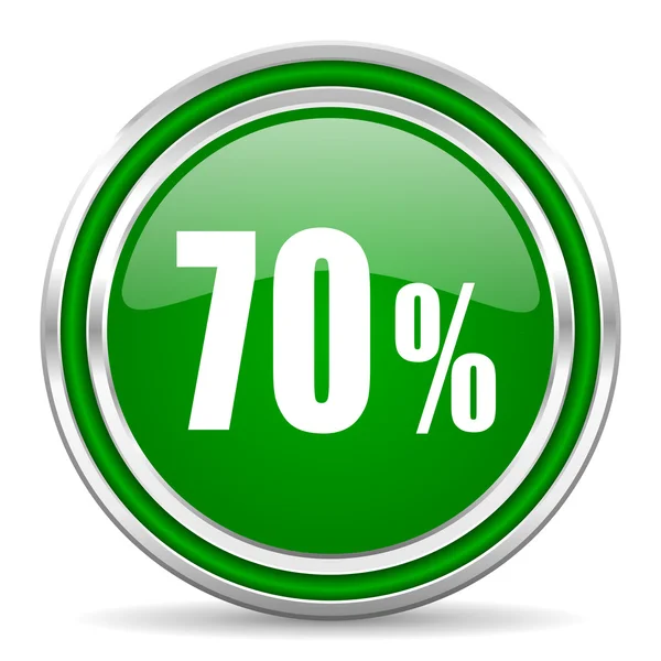 Ícone de 70 por cento — Fotografia de Stock
