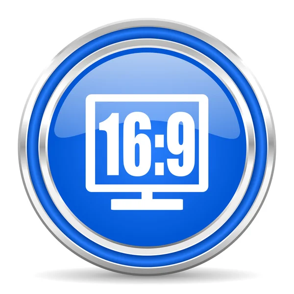 16 9 display icon — Stock Photo, Image