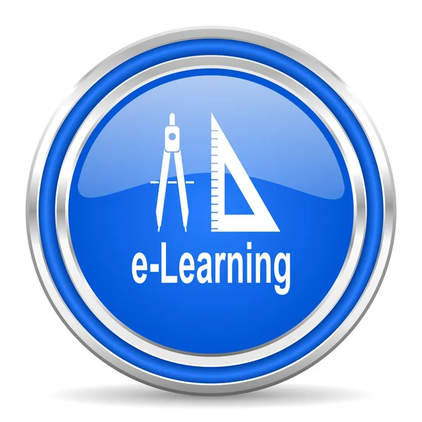 Icono de aprendizaje electrónico — Foto de Stock