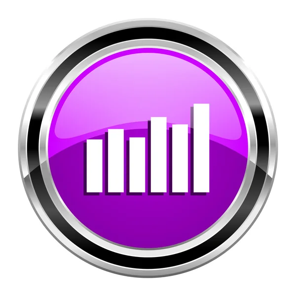 Bar graph icon — Stock Photo, Image