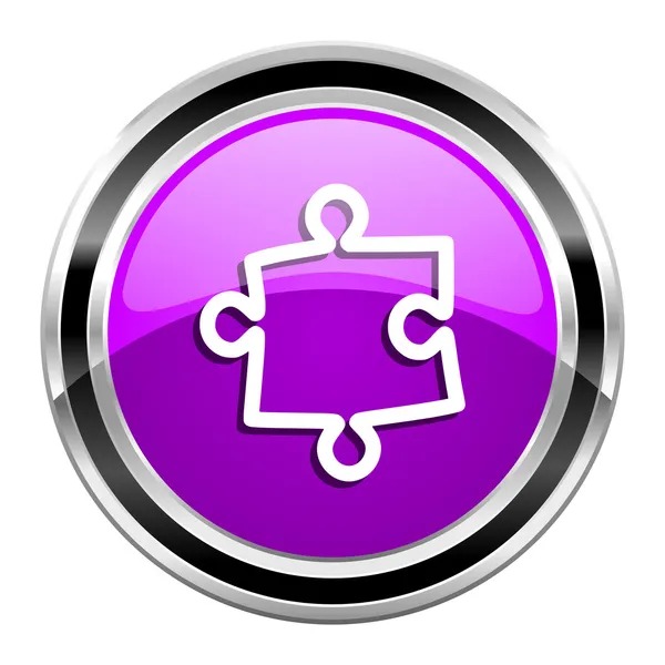 Puzzle icon — Stock Photo, Image