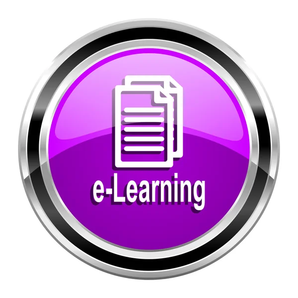 Icono de aprendizaje electrónico — Foto de Stock