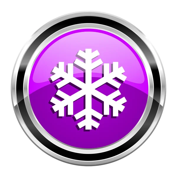 Sneeuwvlok pictogram — Stockfoto