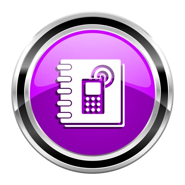 Phonebook icon — Stock Photo, Image