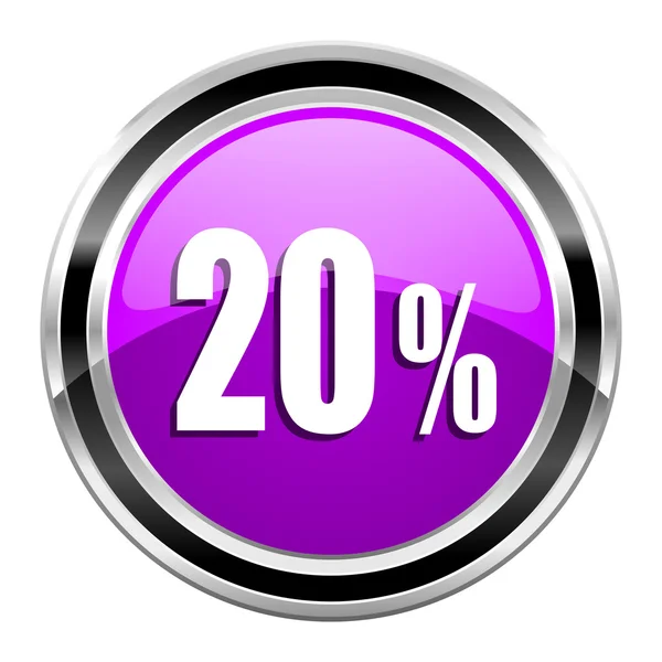 20 percent icon — Stock Photo, Image