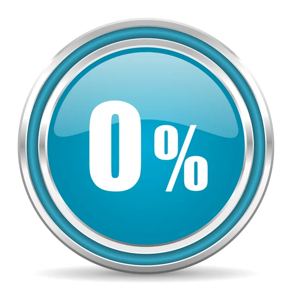 0 percent icon — Stock Photo, Image