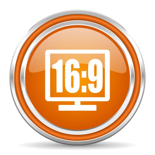 16 9 display icon — Stock Photo, Image