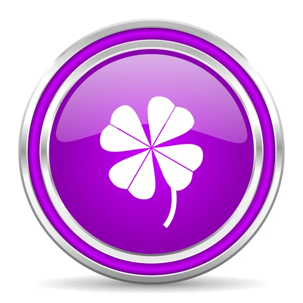 Four-leaf clover icon — Stock Photo, Image