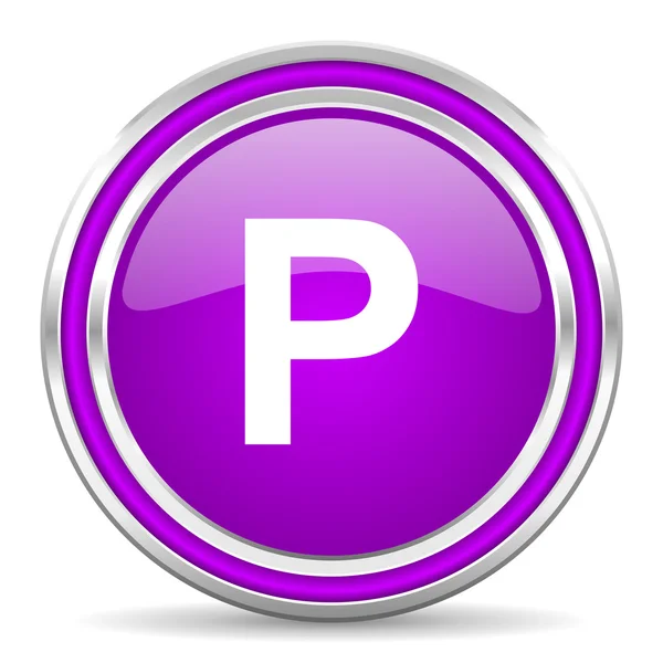 Ikona parkování — Stock fotografie