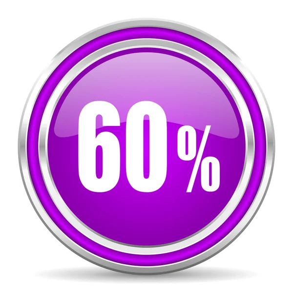 60 procent ikona — Zdjęcie stockowe