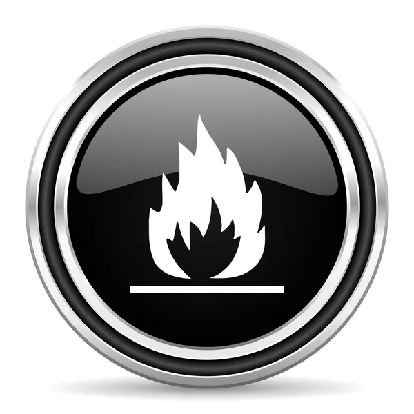 Flame icon — Stock Photo, Image