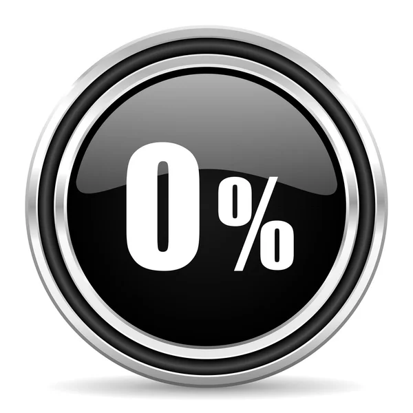 0 percent icon — Stock Photo, Image