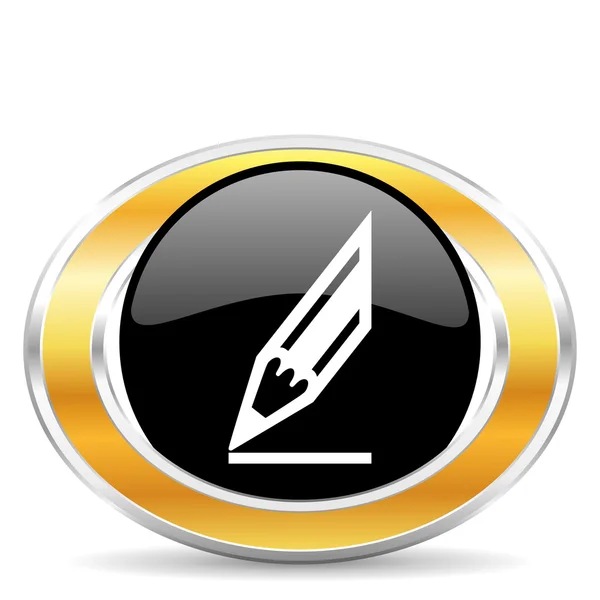 Bleistift-Symbol, — Stockfoto