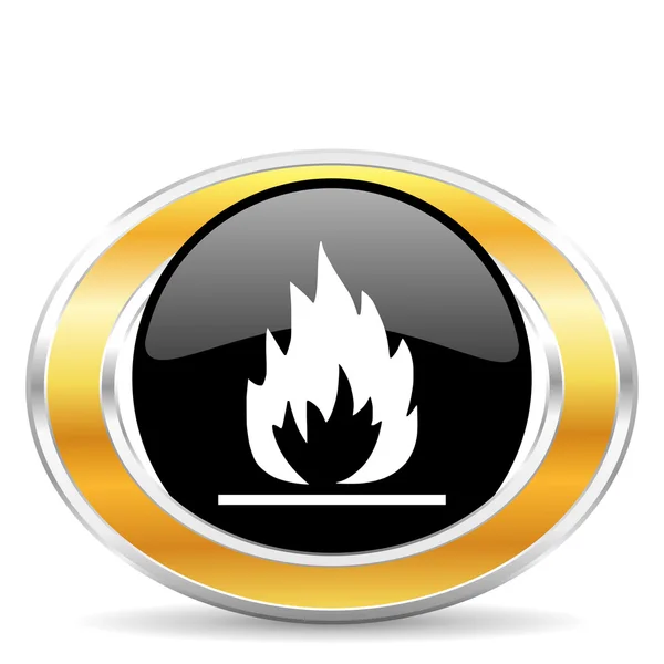 Flame-icoon, — Stockfoto
