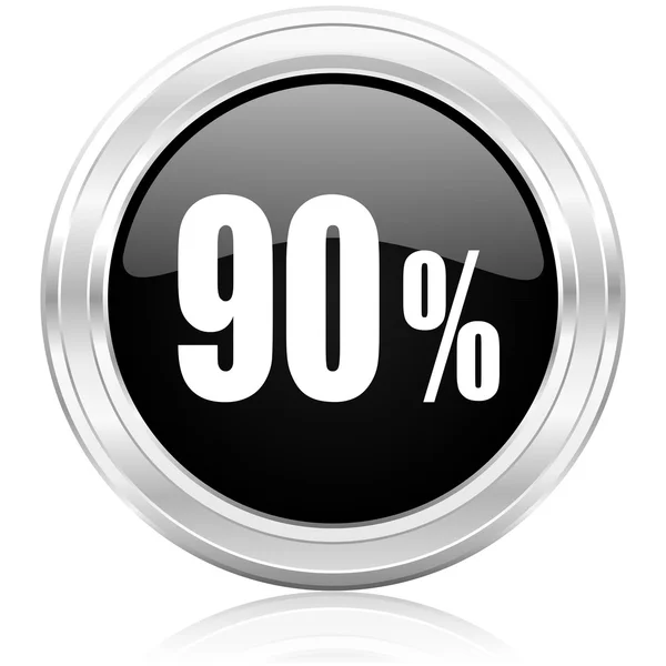 90 percent icon — Stock Photo, Image