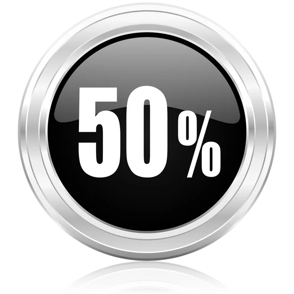 50 percent icon — Stock Photo, Image