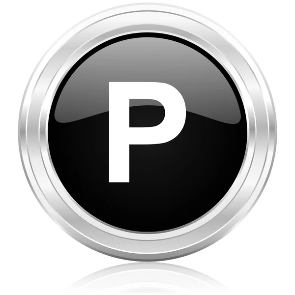 Ícone de estacionamento — Fotografia de Stock