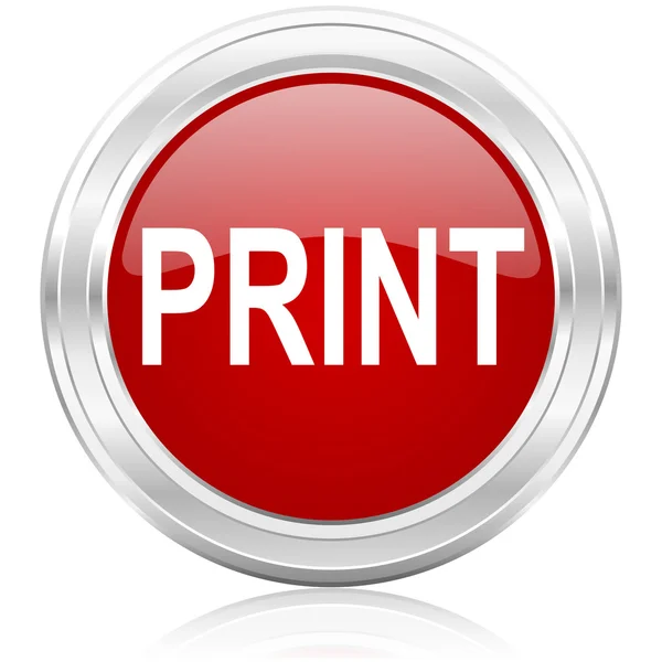 Print icon — Stock Photo, Image