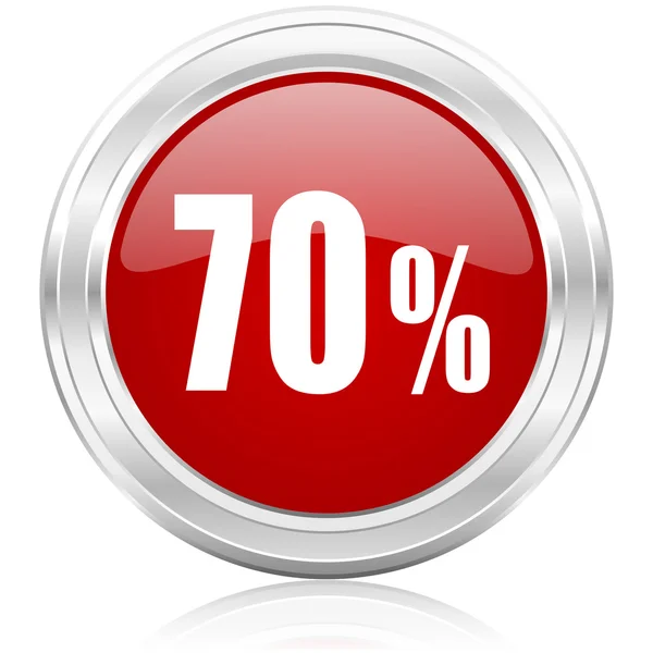 70 percent icon — Stock Photo, Image