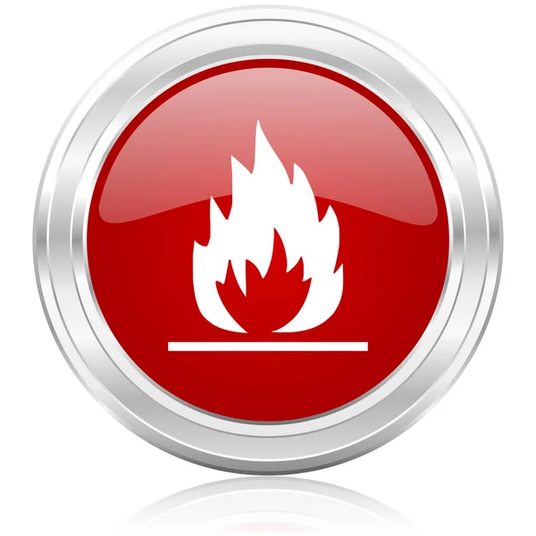 Flame icon — Stock Photo, Image