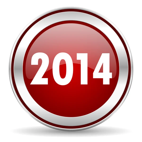 Año 2014 icono — Foto de Stock