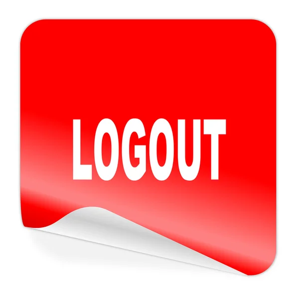 Logout icon — Stock Photo, Image