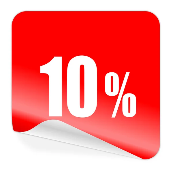10 percent icon — Stock Photo, Image