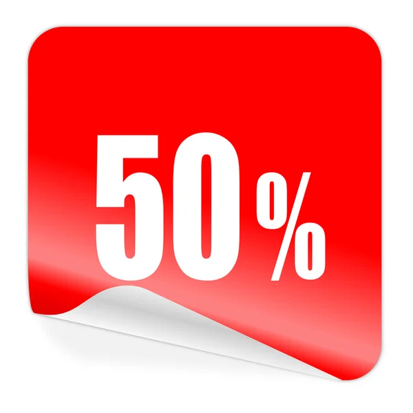 50 percent icon — Stock Photo, Image