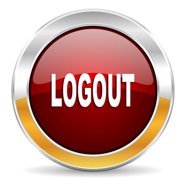 Logout icon — Stock Photo, Image