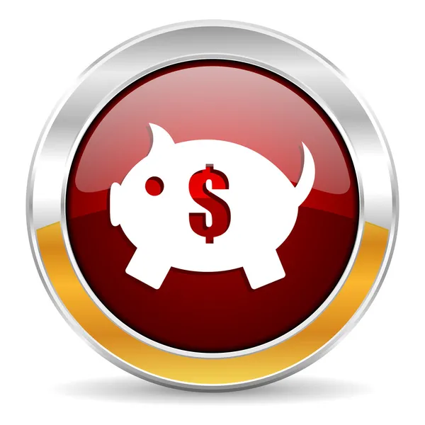 Piggy bank icon — Stock Photo, Image