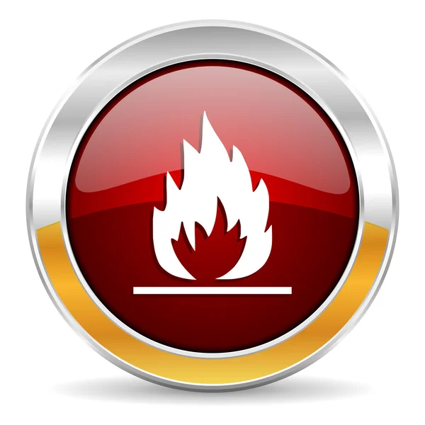 Flame icon — Stock Photo, Image