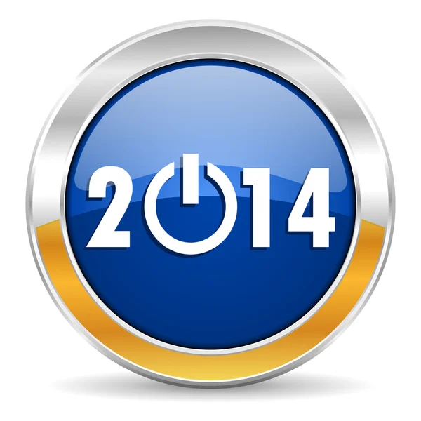 Año 2014 icono — Foto de Stock