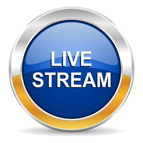 Live stream icon — Stock Photo, Image