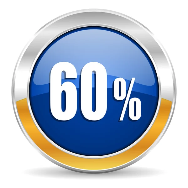 60 percent icon — Stock Photo, Image