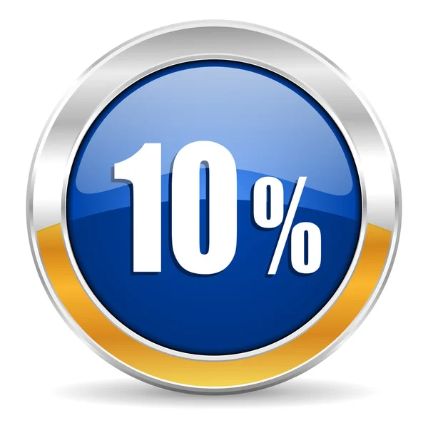 10 percent icon — Stock Photo, Image