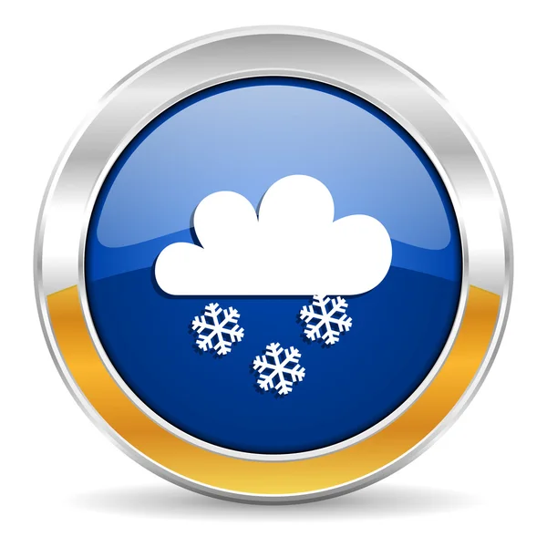 Śnieg ikona — Zdjęcie stockowe