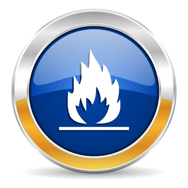 Flame icon — Stock Photo, Image