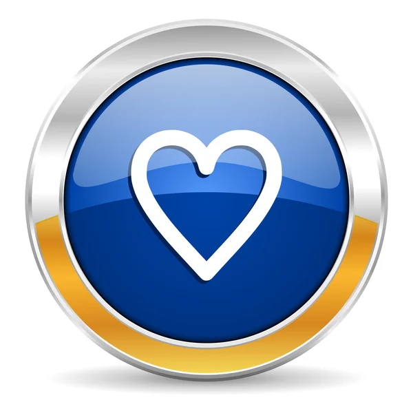 Srdce ikona — Stock fotografie