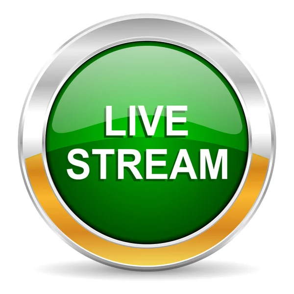 Live stream pictogram — Stockfoto