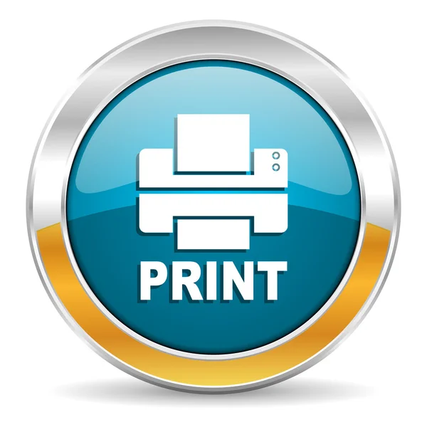 Ikona tiskárny — Stock fotografie