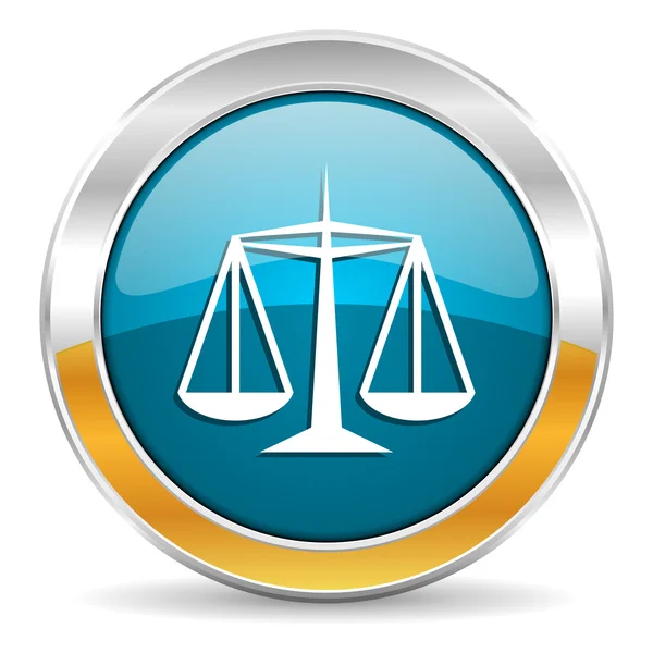 Justice icon — Stock Photo, Image