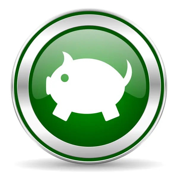 Икона банка свиньи — стоковое фото