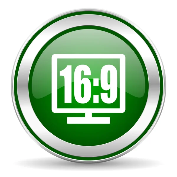 16 9 display icon — Stock Photo, Image