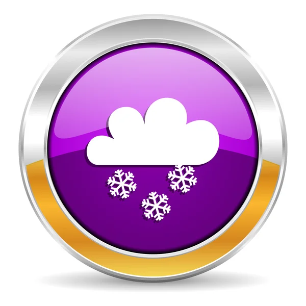 Snowing icon — Stock Photo, Image