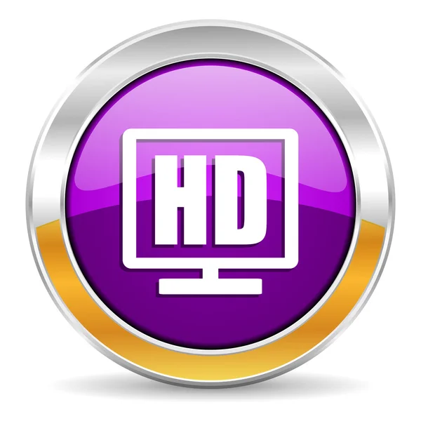 HD zobrazení Ikona — Stock fotografie