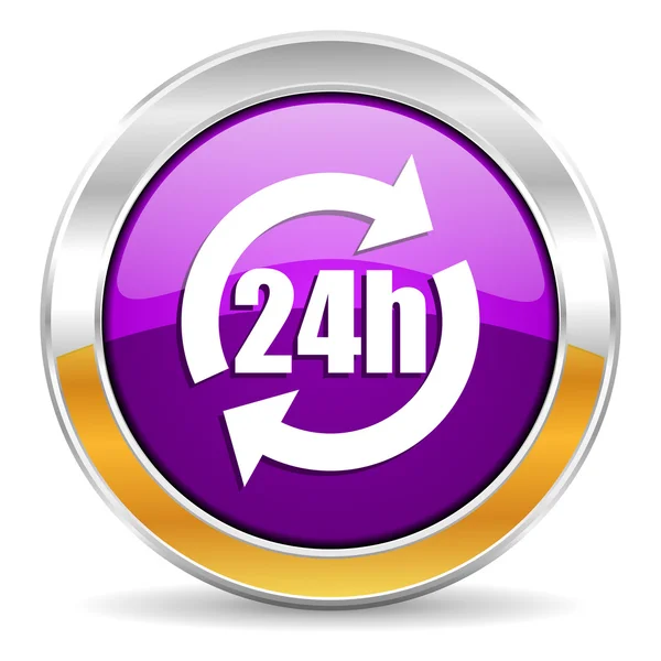 24h icon — Stock Photo, Image