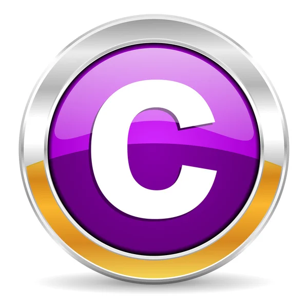 Icono de copyright — Foto de Stock