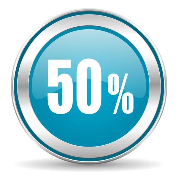 50 percent icon — Stock Photo, Image